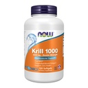 NOW integratori alimentari, Nettuno Krill, doppia resistenza 1000 mg, Phospholipid-Bound Omega-3, 120 Softgels