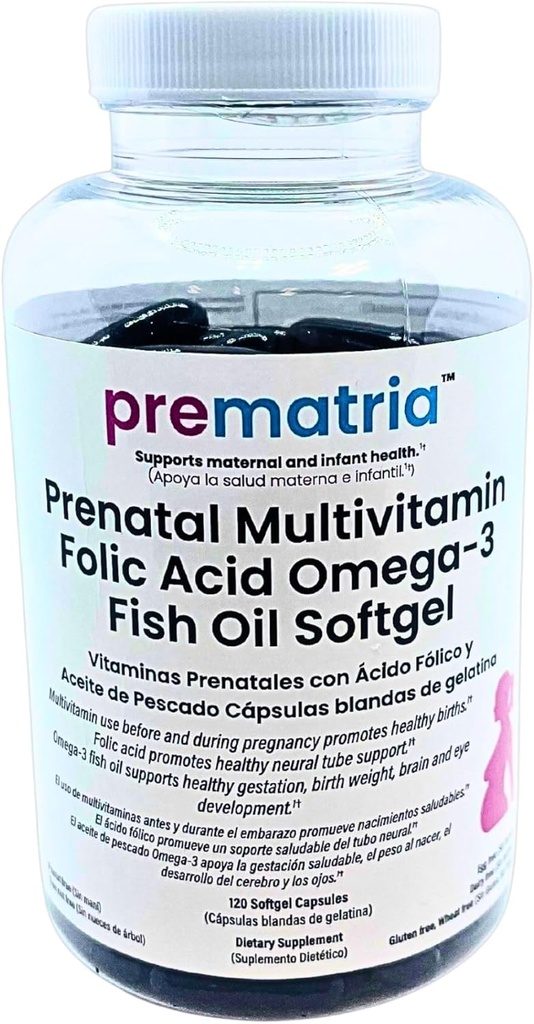 Multivitamina prenatale acido folico Omega-3 Fish Oil Softgel