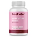 BESTVITE Myo & D-Chiro Inositol (120 capsule vegetariane) - 40:1 Ratio - No Stearates - Vegan - Non OGM - Gluten Free