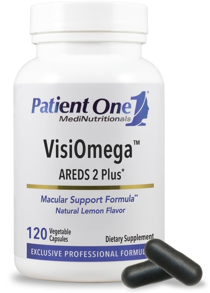 Un paziente VisiOmega | Supporta la salute degli occhi* | AREDS 2 Vitamina, Minerale e Antiossidante Supplemento Plus Omega 3 Fish Oil e altro | 120 capsule