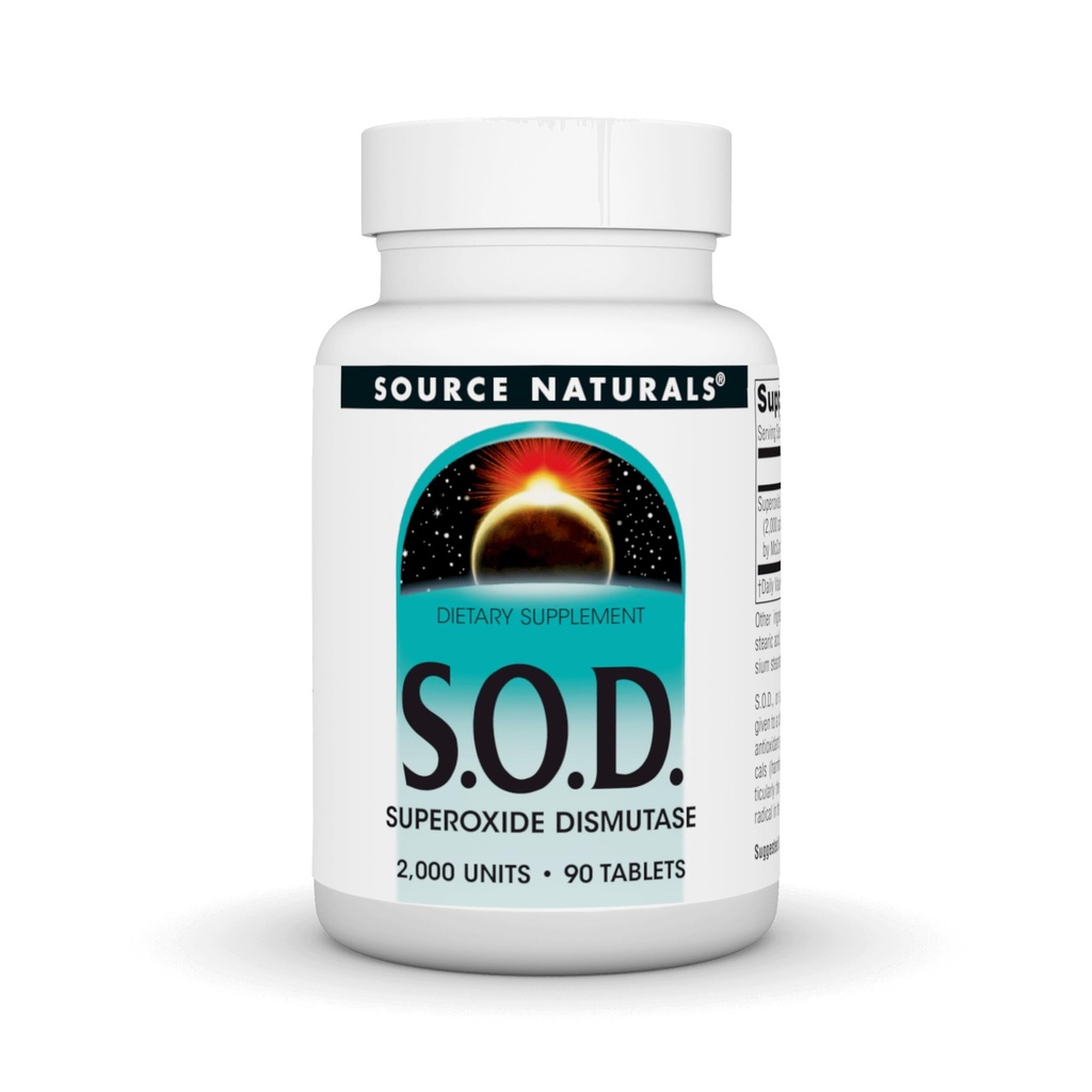 S-O-D, Superoxide Dismutase - Integratore alimentare - 90 compresse