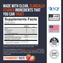 EcoWise Wellness Creatine Monoidrato Gummies 5000 mg, Masticabili per uomini e donne, Zucchero Gummies gratis - 121 Conte, Fragola fresca
