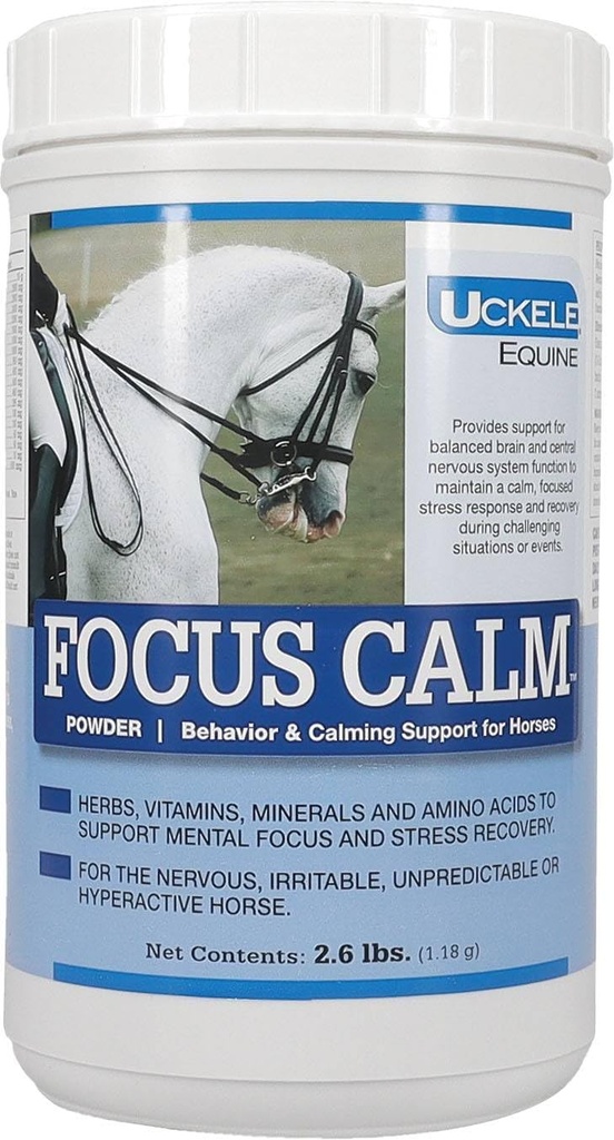 Uckele Focus Calm Horse Supplement - Integratore calma e comportamentale per cavalli - Equine Vitamin & Mineral Supplement - 2.6 libbra (lb)