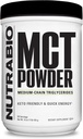 Polvere di NutraBio MCT, Trigliceridi a catena media, Gain peso magra, Keto Friendly, 1 lb. Polvere - 50 porzioni