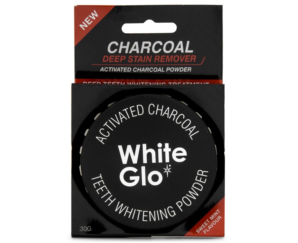 Polvere di sbiancamento dei denti di carbone attivata del glo bianco, altamente assorbente per pulire le macchie profonde e la decolorazione, fiamma fresca della menta