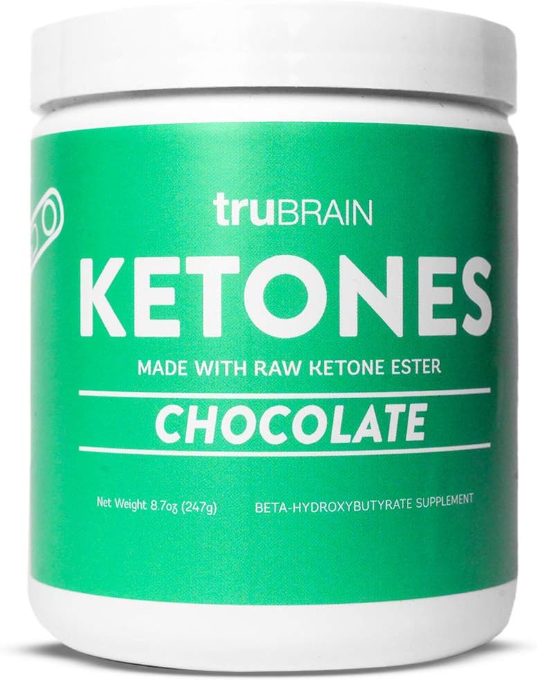 TruBrain chetoni - chetone Ester + BHB chetoni esogeni | Supporta energia, messa a fuoco e chetosi | Supplemento Keto Diet | Brain Booster (Chocolate)