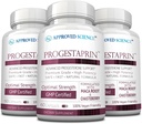 Approved Science Progestaprin - Progesterone Support Supplement - 3 bottiglie - 180 capsule - Vegan