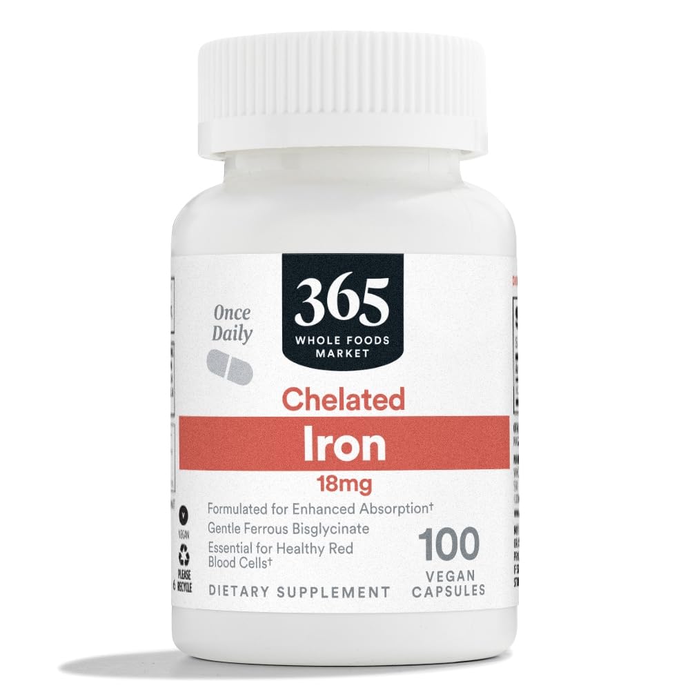 365 da Whole Foods Market, Ferro da stiro 18mg, Vegan, 100 capsule