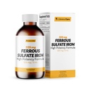 Ferroso Sulfato 325mg Ferro da stiro liquido 65mg di ferro elementare da cura di Llorens - 6 oz - Caramel Flavor (6 oz, Caramel)