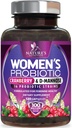 Probiotici per le donne 60 miliardi di CFU - 16 Strains, Prebiotics & Cranberry, PH Balance, Salute Digestiva, Vaginal & Immune Support, Donna Probiotici per Gut Health, Shelf Stable - 120 capsule