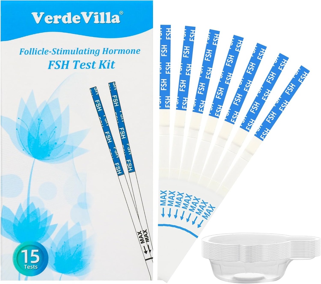 15 strisce di prova della menopausa del pacchetto a casa, FSH prova l'equilibrio dell'ormone del test di Perimenopause per le donne oltre 30 test ormonali
