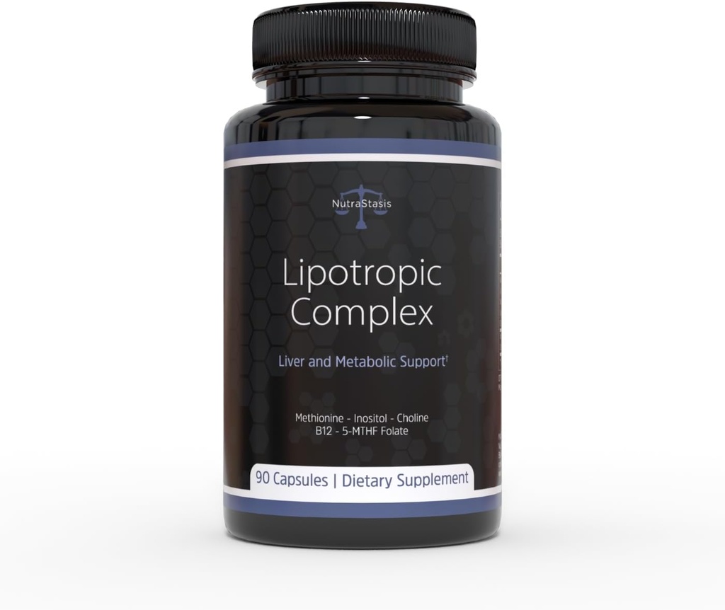 Lipotropic Complex MIC B12 - Methylated B12, B9, Inositol Choline Methionine - Supporto per il fegato & Detox, Supporto per il metabolismo, perdita di peso, equilibrio dell'ormone