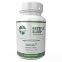 Formula di sonno riposante di livello terra con miscela di sonno avanzata, industria che porta 200 mg di magnesio e L-teanina per adulti più melatonina, camomilla, balsamo di limone, fiore della passione e radice di valeriana