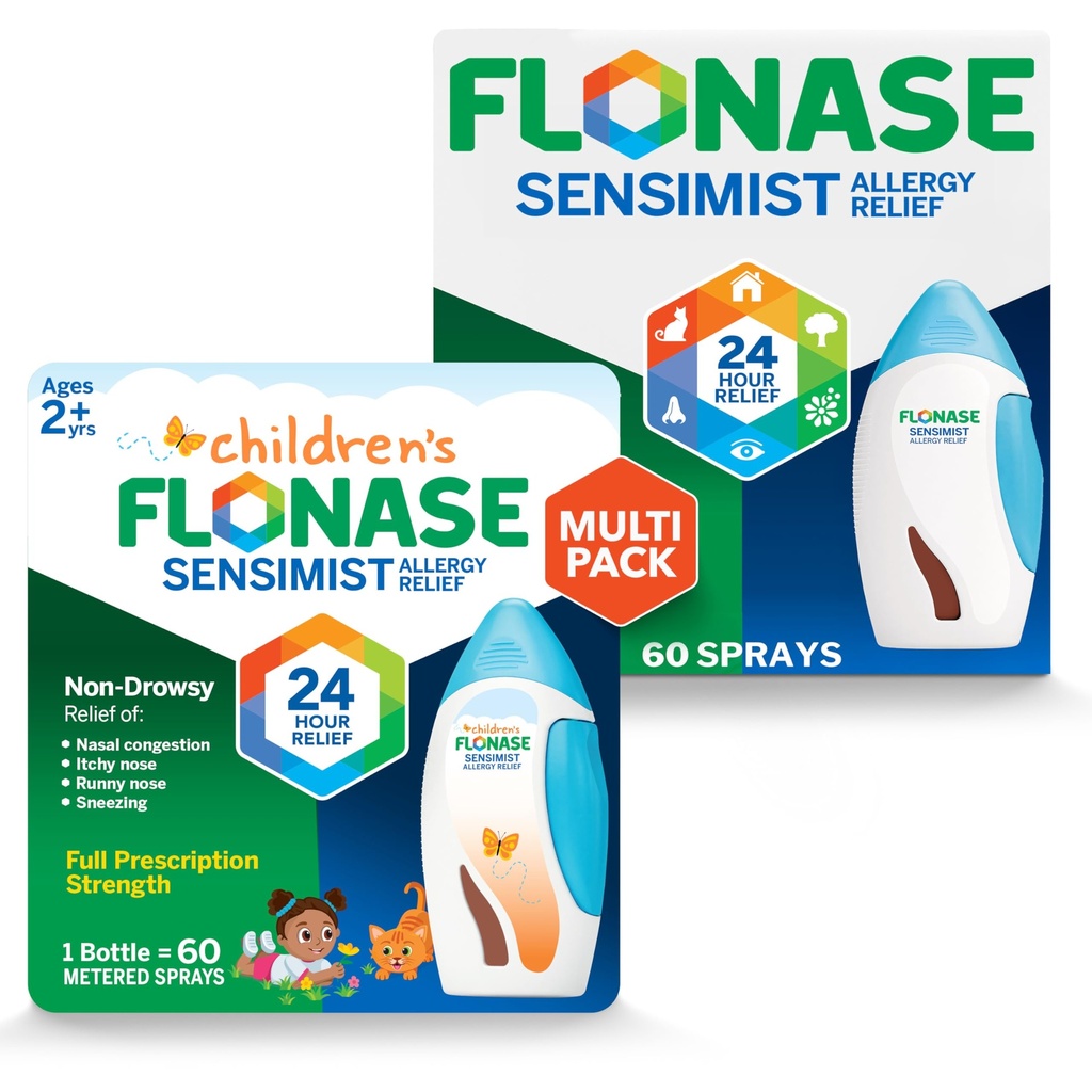 Spray nasale per adulti e bambini - 120 spruzzi Totale (2 Bottiglie di 60 Spray ciascuno)