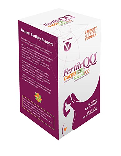 FertileQ - Aumentare la fertilità - CoQ10 Plus PQQQ (Pyrroloquinoline Quinone) - 100mg di CoQ10 Plus Natural PQQ 20mg