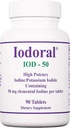 Optimox Iodoral 50 mg Supplemento - Potassium Iodide Compresse, Integratori Iodio ad alta potenza, Supporto tiroideo, Vitamine & Minerali - 90 Conte