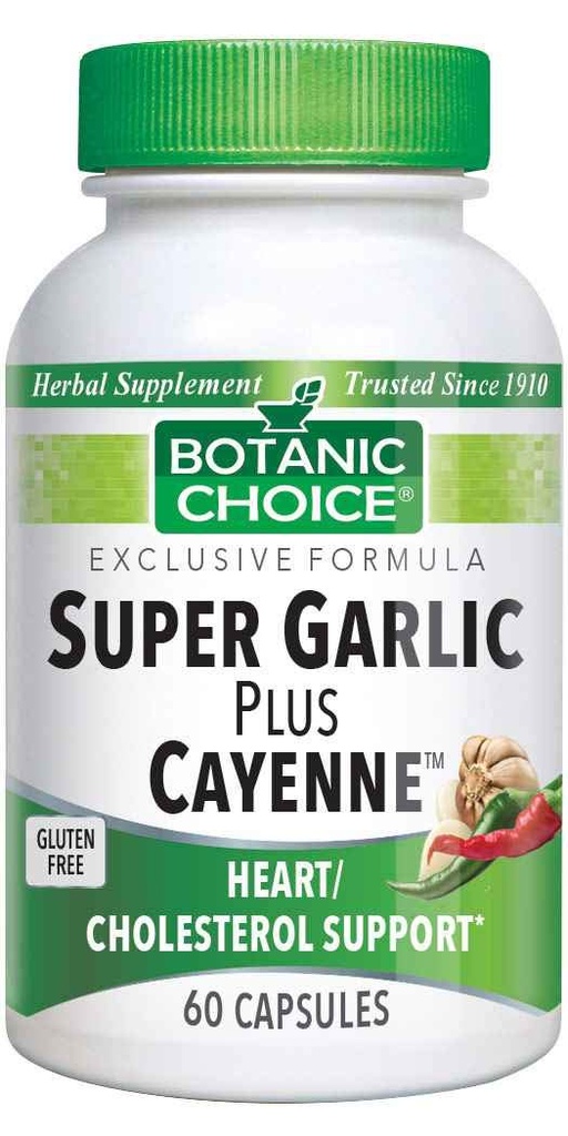 Botanic Choice Super Garlic Plus Cayenne, 60 capsule