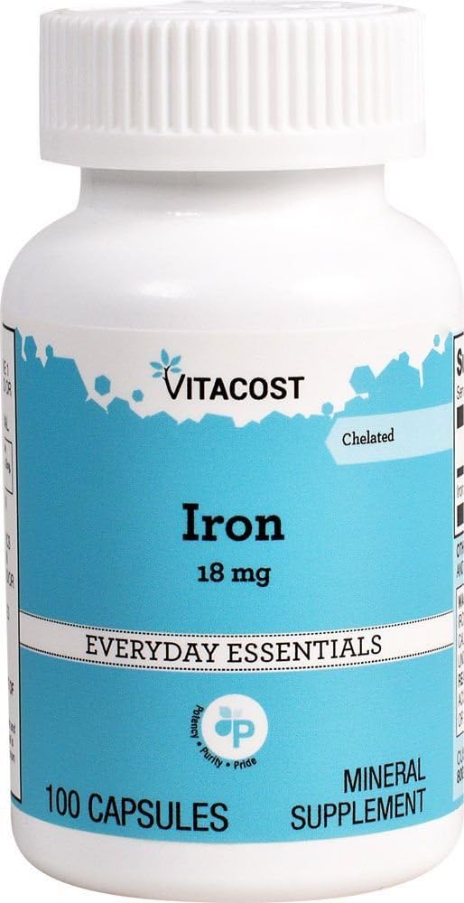 Vitacost Iron - 18 mg - 100 capsule