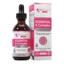 BioSource Labs Essential B Complex - Daily Vegan Vitamin B-Complex Sublingual Liquid Drops w/Methyl B12 (2oz / 60ml Bottiglia) - 60-Day Supply