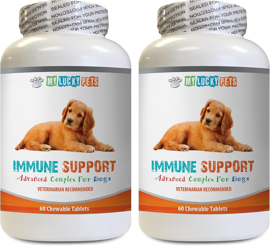 k9 Alimentazione Immune Cane - Supporto Immune Cane - Salute e benessere generale Boost - ANTIOXIDANT - Liver Health - Curcumina Turmerica per Cani - 2 Bottiglie (120 Trattati)
