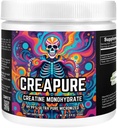 Creatina monoidrato con 50 / 5g Servings - Creapure è 99,99% Creatina Monoidrato. Creatina pura non aromatizzata per la crescita del muscolo, la conservazione e la riparazione. Polvere di creatina
