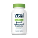 Iperbiotici vitali Nutrienti Pro-15 Probiotici avanzati per le donne e gli uomini | 15 Strains + Kiwifruit | Probiotici quotidiani clinicamente studiati per la salute digestiva, gas, & Bloating | 60 compresse vegane