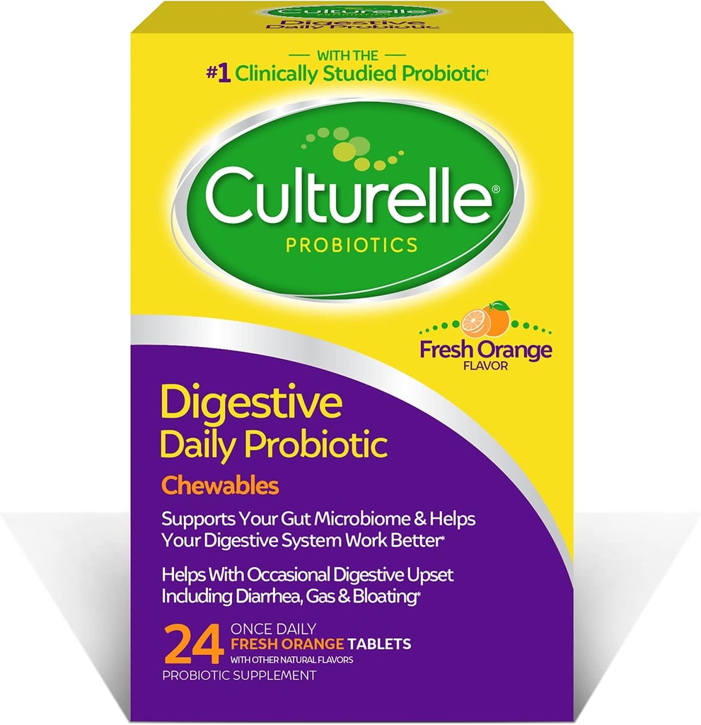 Culturelle Kids Chewable Probiotics for Kids Digestive & Immune Health, Digestive Health Daily Probiotics for Men and Women