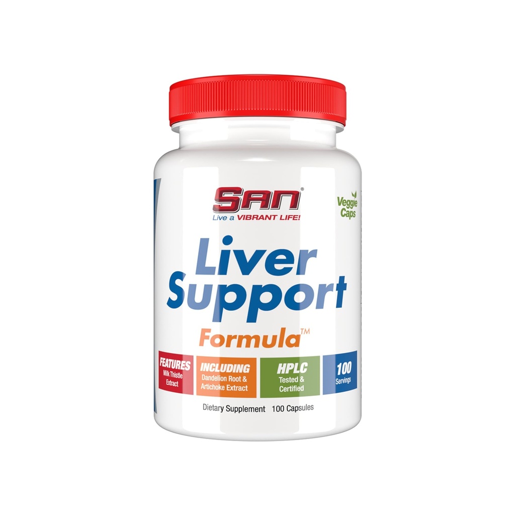 SAN’s Liver Support Matrix - Liver Cleanse Detox & Repair Formula - Herbal Liver Support Supplemento con Milk Thistle, Dandelion Root and Artichoke Extract - Silymarin Milk Thistle 100 Capsules