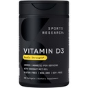 Ricerca sportiva® Vitamina D3 4000 IU con olio di cocco MCT - Supplemento doppia vitamina D - Gluten Free · Non OGM · Soy Free - 360 Count Softgels
