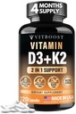 VITBOOST Vitamina D3 K2 Complex - Facile da ingoiare - Vitamina D (D3) 5000 IU (125 mcg) & K2(MK-7) 90 mcg | Non-GMO | Gluten-Free | USA Made | 120 Capsule
