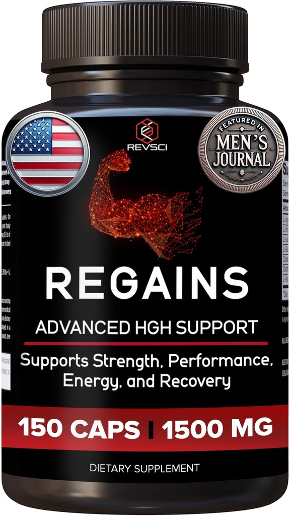 HGH integratori per gli uomini e le donne - Regains naturale costruzione della crescita del muscolo & ormone della crescita umano per gli uomini, muscolo Costruttore per gli uomini, muscolo recupero post allenamento supplemento, 150 pillole proteiche