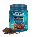 Vega Organic All-in-One Vegan Protein Powder, Cioccolato - Superfood Ingredienti, Vitamine per Supporto Immunità, Keto Friendly, Pea Protein per Donne & Uomini, 13.2 oz (Packaging May Vary)