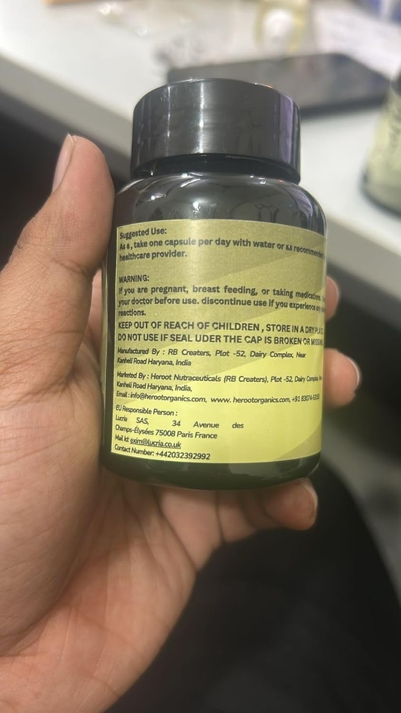 Estratto di proteine della Spirulina Organica - Vitamine & Minerali per l'energia - Vegetariano, Gluten Free 100% Pure Superfood per la salute ottimale (60 capsule)