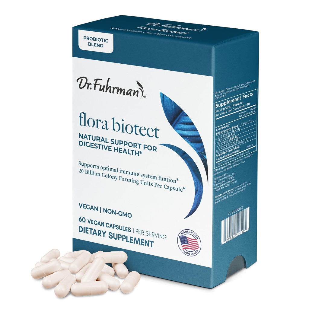 Dr. Fuhrman Flora Biotect, Probiotico, 60 capsule