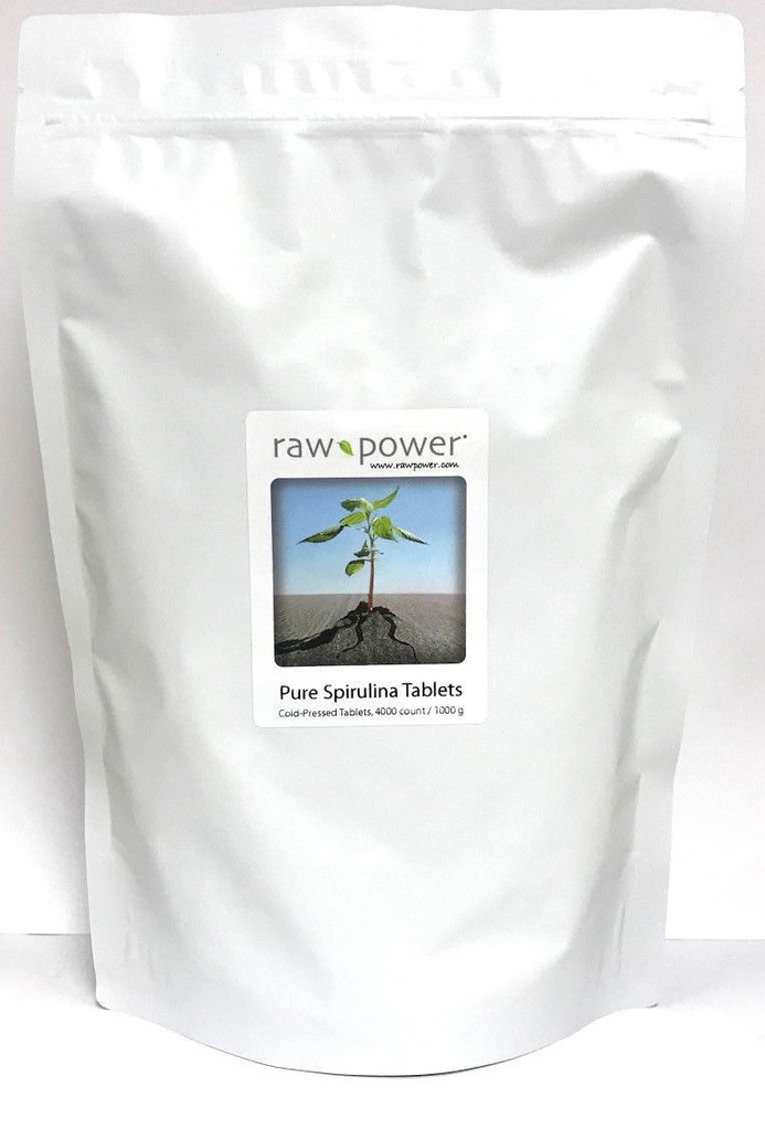 Le compresse a freddo della Spirulina della potenza primaria Bulk Kilo Bag 4000 Count 250mg Tablets 1000g Total Organics