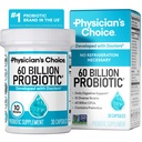 Scelta del medico Probiotici 60 miliardi di CFU - 10 Strains + Prebiotici Organici - Immune, Digestivo & Salute Gut - Supporta costipazione occasionale, Diarrea, Gas & Bloating - per le donne & uomini - 30ct