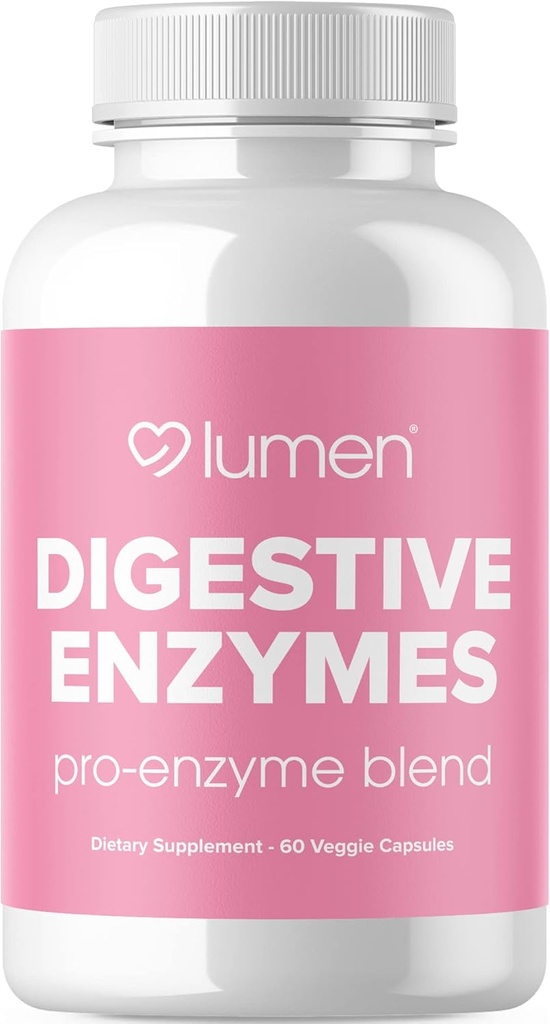Probiotici e prebiotici digestivi di Lumen Naturals - Enzimi potenti per la digestione - Bloating Relief per le donne - Gut Health Supplement (60 Conte (Pack of 1)