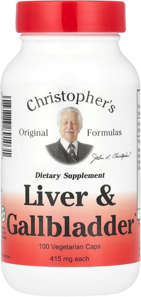 Christopher's Liver and Gall Bladder - 440 mg - 100 capsule vegetariane