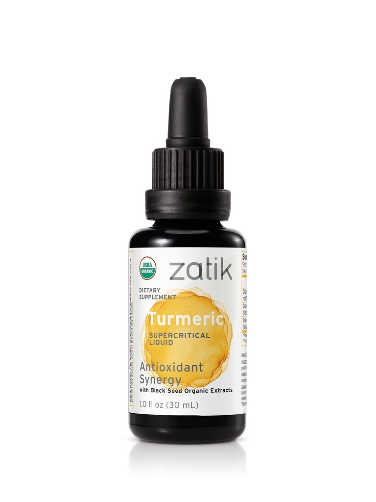 Zatik Naturals - Sinergia liquida supercritica turca con estratto di CO2 organico di semi neri, antiossidante, pressato a freddo, olio non raffinato, vegano, non OGM, organico, 1.0 fl oz.