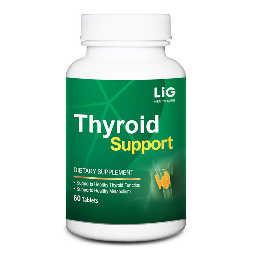 LIG Thyroid Support-Natural Supplemento per Goiter & Hashimoto's Thyroiditis-Balance Hormone Livelli-Mantenere la funzione tiroide
