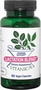 Vitanica Lactation Blend, Integratore di lattazione, Supporto per l'allattamento Aumento del seno Alimentazione e Flusso del latte, Fennel organico, Cardo di latte, Semi di Fenugreek e altro, Non-GMO, Vegan, 60 capsule