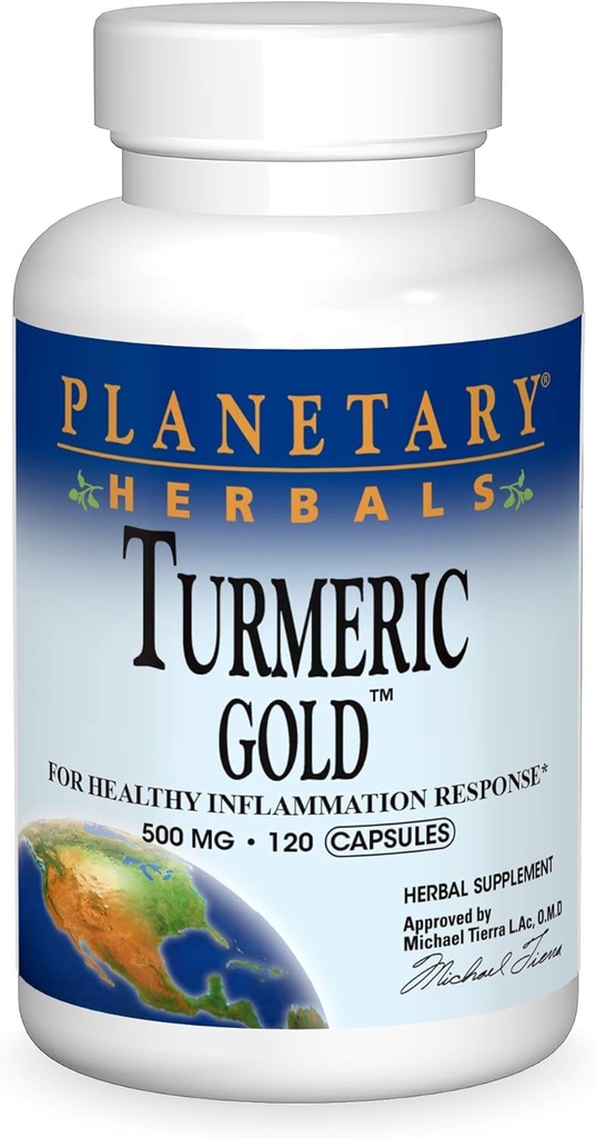 Erbe Planetarie Oro Turmerico 500 Mg, 120 Conte