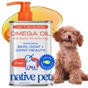 Olio di pesce animale domestico attivo Omega 3 per cani e gatti - Promuove la pelle sana, Cappotto scintillante, & Giunti forti - fatto con olio di salmone dell'Alaska selvaggio per cani - Tasty, rapidamente assorbente Omega 3 6 9 Supplement-16oz liquido