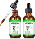 Antibiotici 2 pacchetti per cani, Antibiotici naturali per l'allergia del cane e l'itch sollievo, Antibiotici del cane aiuta a sostenere un sistema immunitario sano, supporto allergia