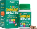 Integratore di supporto immunitario per bambini –Vitamin D, Fungo di latte di tigre, Colostrum, Prebiotico -Completo Gut & Immune Boost, Supporto Immune Respiratorio Naturale per Bambini & Toddler–60 Tasty Chocolate Chewable