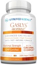 Approved Science® GaslysTM - Tratto Digestivo Soothe, Alleviati Gas and Stomach Cramps - Polvere di carciofo, Ginger, semi di finocchio - 60 Conte - Confezione da 1