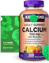 Calcium Gummies 500 mg con D3 & Zinc, 120 Gummies con Esclusiva Meglio Ligth&Spring Guide