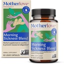 Motherlove Morning Sickness Blend (60 tappi liquidi) Integratore a base di erbe per il sollievo dal mattino—Vegan, Non OGM, erbe organiche, Kosher, Soy-Free