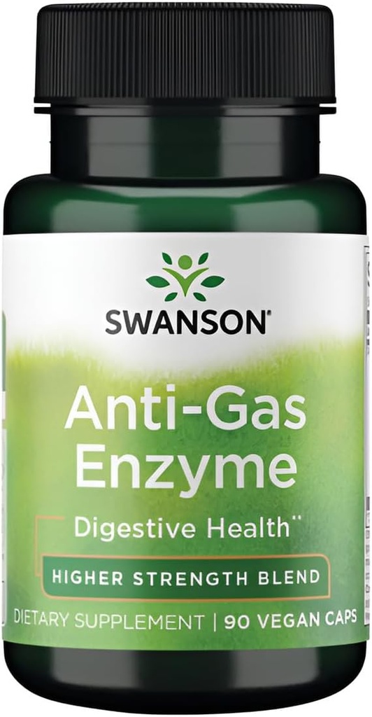 Swanson Anti-Gas Enzyme 123 Milligrammi 90 capsule di veg