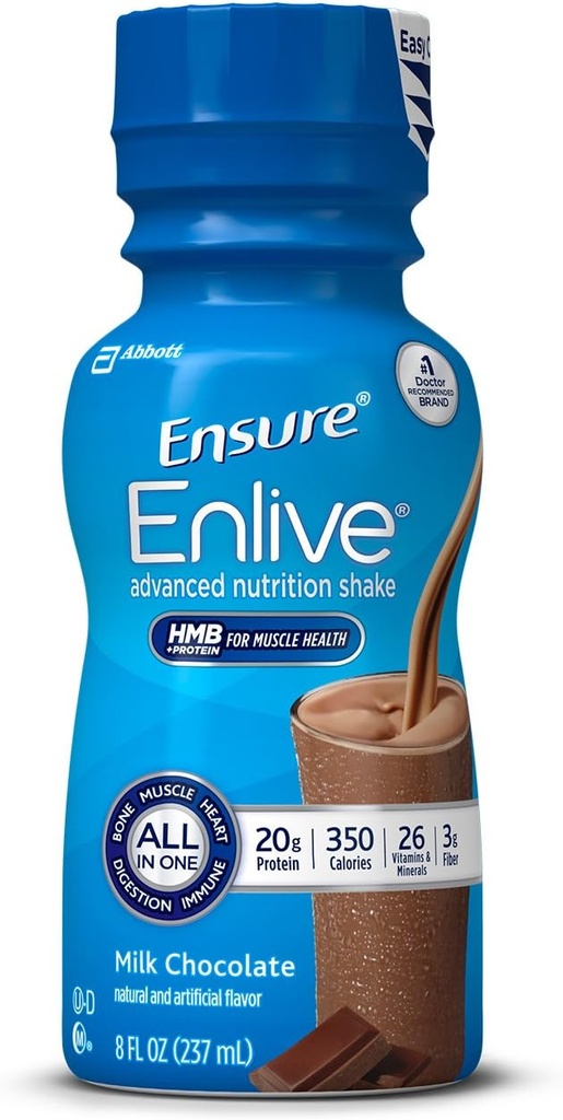 Assicurarsi di vivere la nutrizione avanzata Agitare con 20 grammi di proteine, Agitazione di sostituzione del pasto, Cioccolato del latte, 8 fl oz, 16 conteggio